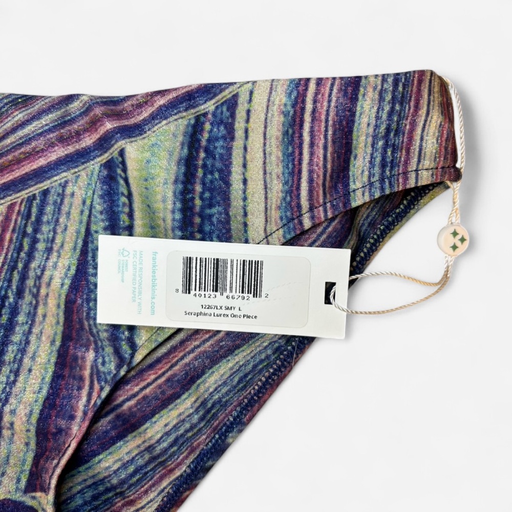 Frankie’s Bikinis Seraphina One Piece Cutout Swimsuit Colorful - Picture 4 of 7